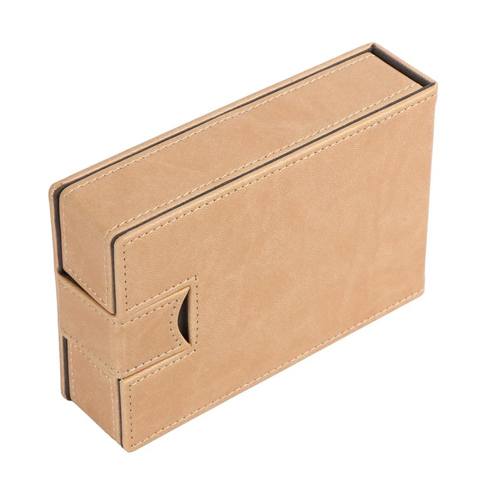 Magnetic Leather Trading Card Box