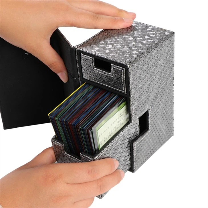 PU Leather Strong Magnet Deck Box
